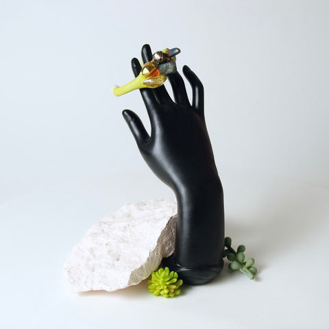 Powerpuff cuff bracelet in lime