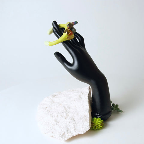 Powerpuff cuff bracelet in lime