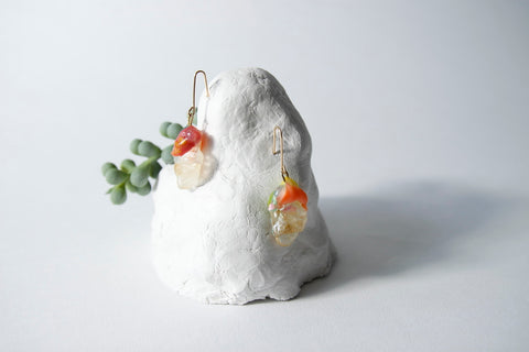 Lemon quartz earrings
