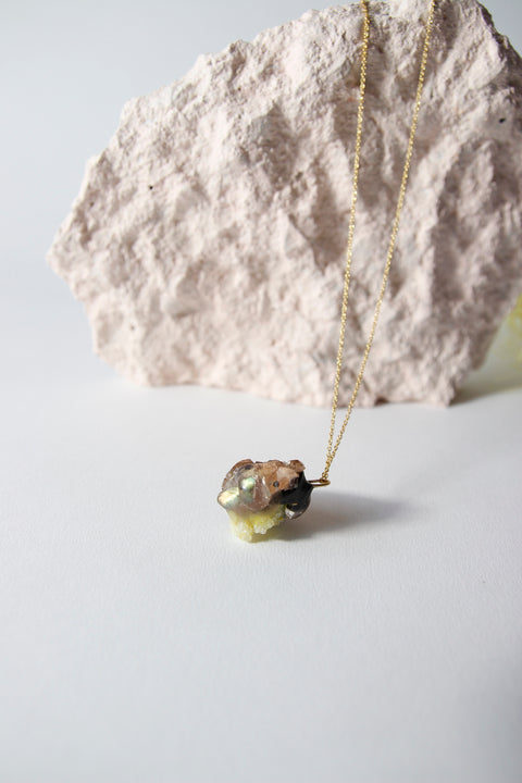 Amulet necklace in earthly wonder