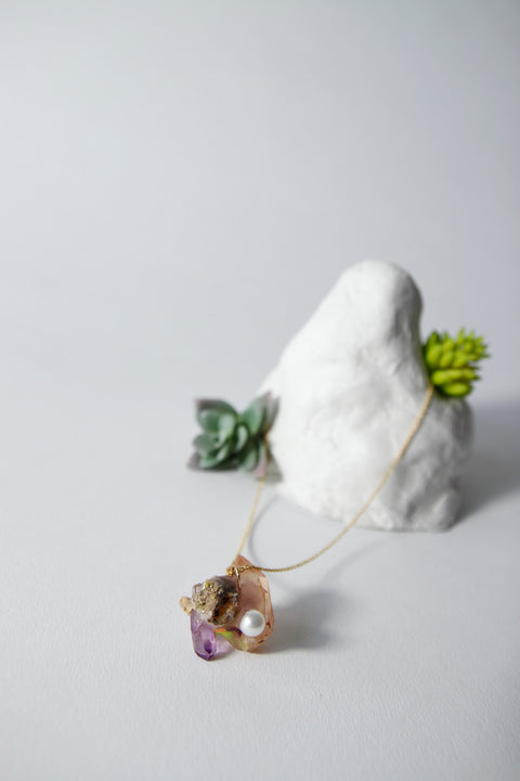 Amulet necklace in Tahiti beach
