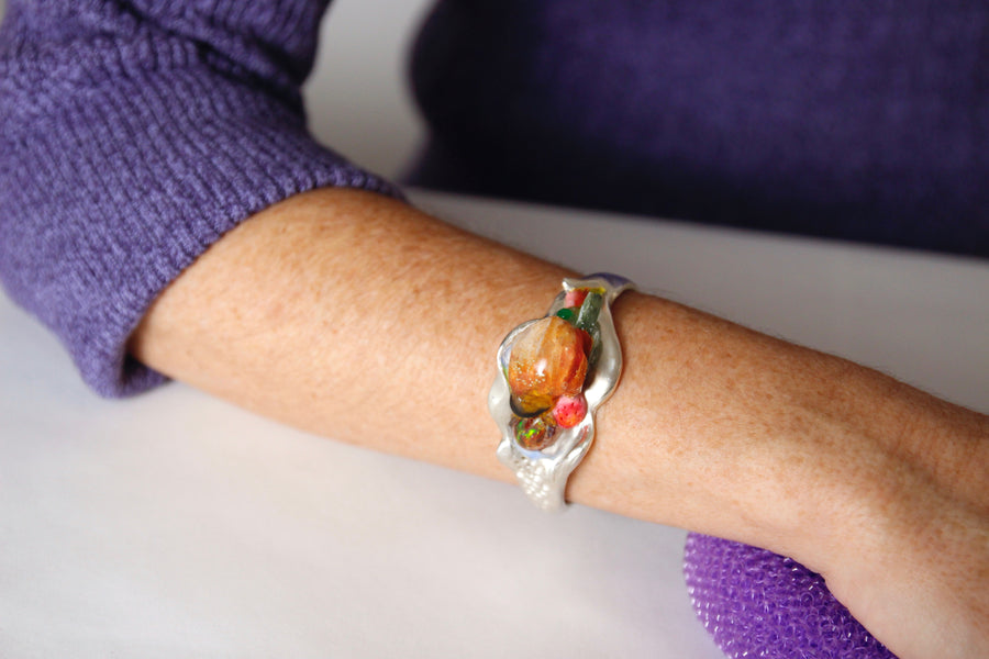 Opal crystal cuff