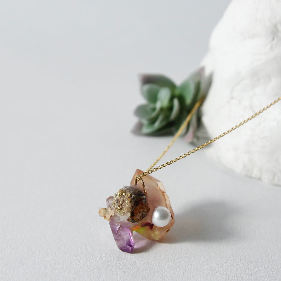 Amulet necklace in Tahiti beach